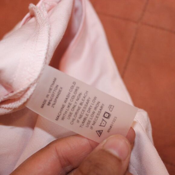 Vince Camuto Pink Tapered Side Zip Straight Leg Pants Women's Size 8 - Picture 7 of 11